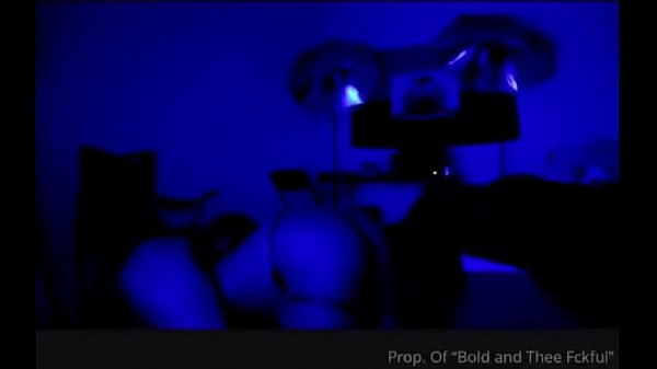 Lesbian Stud Strapping Fem in Blue Room