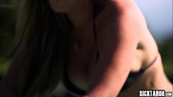 Two big tits lusty lesbians making out outdoor and enjoyed hot lesbian sex