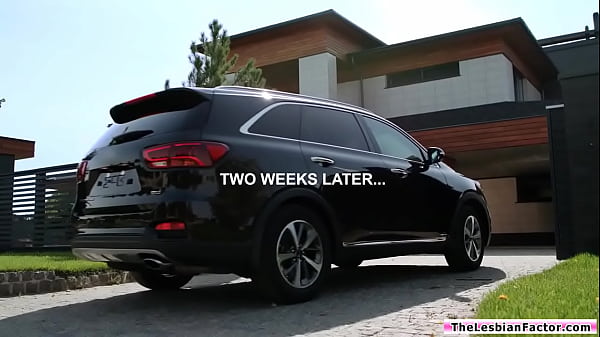 Lesbian babe facesitting and sucking girlfriends big tits